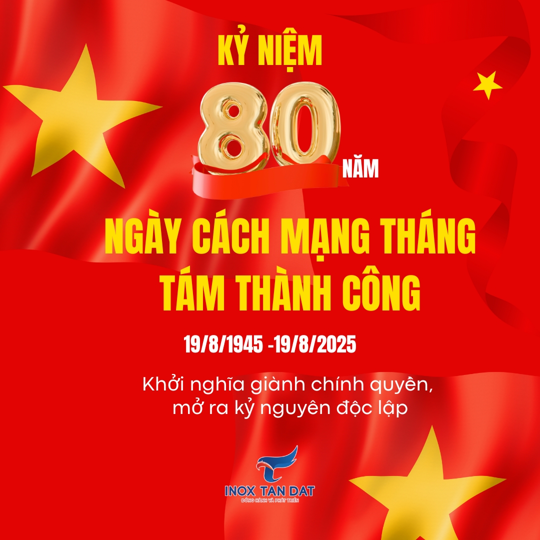 Đỏ Vàng Hiện Đại Ngày Cách Mạng Tháng Tám